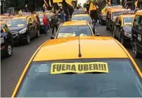  ??  ?? ¿ENEMIGOS? La frase “Fuera Uber” resonó como un ruego durante por mucho tiempo. Las cosas cambiaron.