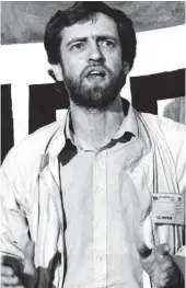  ??  ?? Firebrand: Corbyn in the 1980s