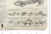  ??  ?? ▲ The rear of the early No 1001 Rolls-Royce Phantom Limousine hanger pack announced No 1005 Peugeot 504 Cabriolet and No 1013 Matra Sports M 530 – neither were ever released as kits.