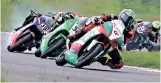  ??  ?? Rajini Krishnan (No. 67) en route to victory in the Pro-Stock 301-400cc