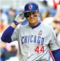  ?? GASTON DE CARDENAS/ AP ?? Cubs first baseman Anthony Rizzo says it will be an emotional weekend for him in Miami.