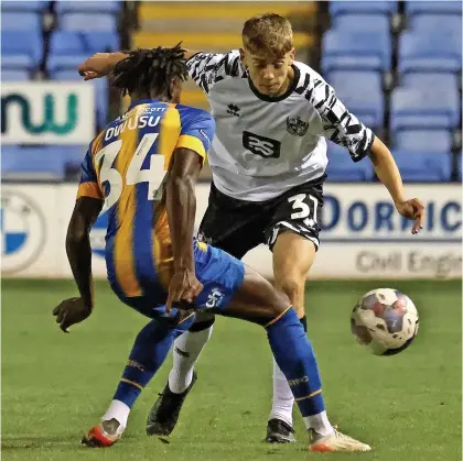  ?? ?? ASSIST: Jack Shorrock set up Port Vale’s winner against Salford City in the FA Youth Cup tie on Tuesday.