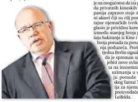  ?? REUTERS ?? Ministar gospodarst­va Peter Altmaier