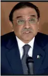  ??  ?? Asif Ali Zardari