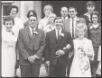  ??  ?? Lost family: Rita and Don’s wedding, 1968. Helen and Bill next to them on left; Norma in back row, third left; Mike in sailor’s uniform