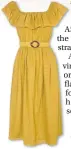  ??  ?? Red Herring broderie Bardot dress, £39, Debenhams