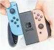  ?? FOTO: DPA ?? Seit März 2018 auf dem Markt: Nintendos Spielkonso­le Switch lässt sich modular umbauen.