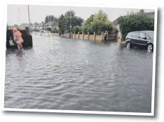  ??  ?? PT reader Ryan Hounsell took this image of flooding in Welland Road.