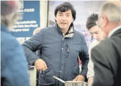  ??  ?? Chef Jean-Christophe Novelli at the Balmoral Show yesterday