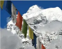  ?? AFP ?? The himalayan mountain Mount Kangtega from Khumjung village in the Everest region, some 140km northeast of Kathmandu. —