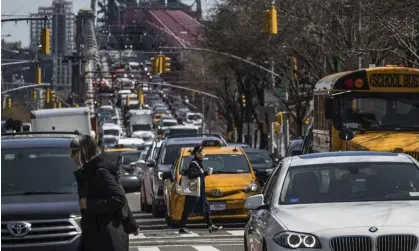  ?? Photograph: Mary Altaffer/AP ?? The study found air pollution in the poorest parts of New York was 26% higher than in wealthier areas.