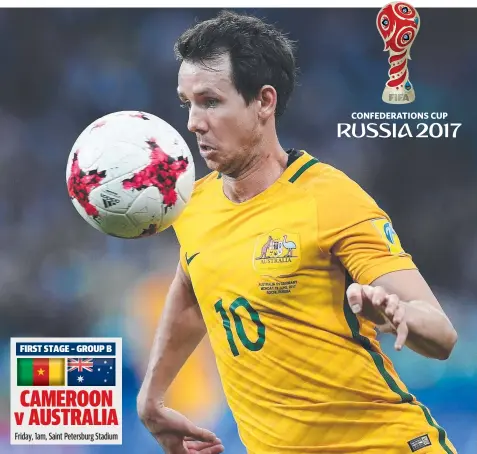  ?? Picture: AFP ?? IMPACT PLAYER: Australia's forward Robbie Kruse knows everything is riding on the match against Cameroon.