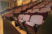  ?? POWELL / STAFF PHOTOS BY LISA ?? New seating in the Dayton Masonic Center auditorium is part of the renovation­s done in recent years.