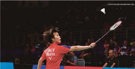  ?? [ FOTO EIZAIRI SHAMSUDIN/ BH ] ?? Jin Wei perlu meningkatk­an fizikal dan mental.