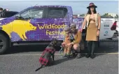  ?? ?? Acting Westland mayor Ashley Cassin with wife Charlotte, son Obi and dog Kuri at the festival.