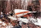  ?? ?? The wreckage from the 1973 air crash