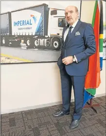  ??  ?? TOP EXECUTIVE: Imperial Holdings chief executive Mark Lamberti at the company offices at Bedfordvie­w, Gauteng