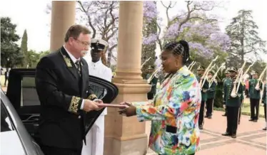  ?? GCIS ?? AT LEAST 16 new heads of diplomatic missions were received at Sefako Makgatho Presidenti­al Guest House in Pretoria. |