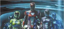  ??  ?? COLOR GUARD: The ‘Power Rangers’ have morphed back to defeat evil and save Earth.