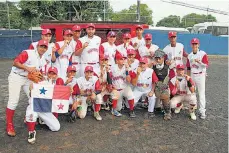  ??  ?? »Equipo panameño de béisbol.