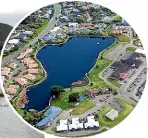  ?? CAMERON BURNELL/STUFF ?? Porirua City councillor Anita Baker is concerned about the state of two lakes in Whitby, which have turned brown from sediment. Residents say the formerly blue lakes used to be a ‘‘jewel in Whitby’’.