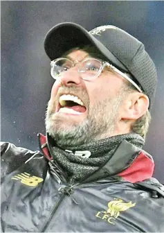  ??  ?? Liverpool manager Jurgen Klopp.