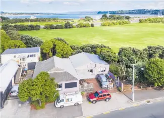  ??  ?? The property at 60 Onehunga Mall overlooks the little-known Gloucester Park.