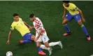  ?? Anne-Christine Poujoulat/AFP/Getty Images ?? Thiago Silva’s last game for Brazil was the World Cup defeat against Croatia. Photograph: