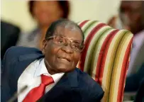  ?? Reuters ?? Mugabe: In the eye of the storm over WHO ‘honour’. —
