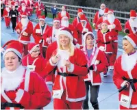  ?? Ken Rowlatt ?? ●●Rochdale Santa Dash and Dawdle 2018