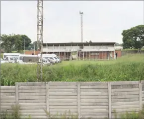  ?? ?? Some of the impounded vehicles parked inside Chibuku Stadium. Pic: Shepherd Tozvireva