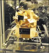  ?? The Associated Press ?? Police say this replica of the lunar module at Armstrong Air and Space Museum in Wapakoneta, Ohio, has been stolen.