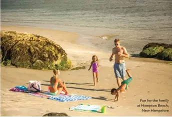  ??  ?? Fun for the family at Hampton Beach, New Hampshire