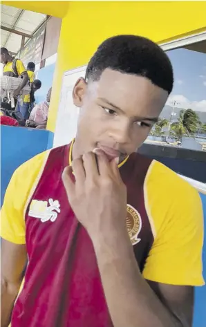  ?? (Photos: Garfield Myers) ?? Wolmer’s Boys’ cricket captain Justin Beckford.