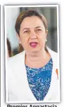  ?? ?? Premier Annastacia Palaszczuk.