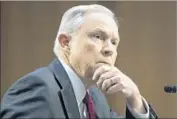  ?? Michael Reynolds European Pressphoto Agency ?? ATTY. GEN. Jeff Sessions has directed federal prosecutor­s to pursue the harshest punishment­s legally allowed and send more criminals to prison.