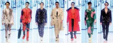  ??  ?? CMDI debuted its first bespoke collection, which merges traditiona­l tailoring and contempora­ry fashion with debonair styling.
