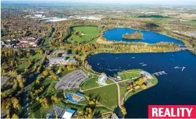  ?? ?? REALITY Scenic beauty: The city’s popular Willen Lake and park