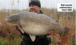  ??  ?? Rob’s second common was a ‘mere’ 40lb!