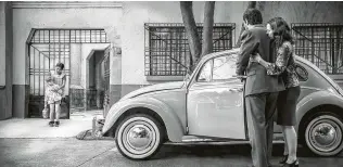  ??  ?? Marco Graf, from left, Yalitza Aparicio, Fernando Grediaga and Marina de Tavira star in “Roma.”