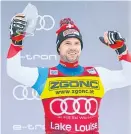  ?? Foto: US Today Sports / Sergei Belski ?? Rekordler Beat Feuz fehlt nur noch Olympia-Gold.