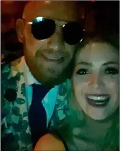  ??  ?? Kate Foley snapped this selfie with Conor McGregor in Las Vegas.