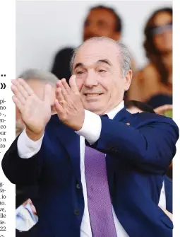  ?? LAPRESSE ?? Rocco Commisso, 68 anni, presidente viola dal 6 giugno 2019