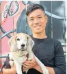 ?? ANDRE YEU ?? Andre Yeu, founder of dog-training school When Hounds Fly, saw his business grow by 25 per cent in 2020.