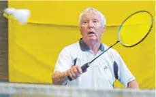  ?? ARCHIVFOTO: GÜNTER KRAM ?? Rudi Mayer war jahrzehnte­lang das Gesicht der Friedrichs­hafener BadmintonA­bteilung. Das Bild stammt aus dem Jahr 2016.