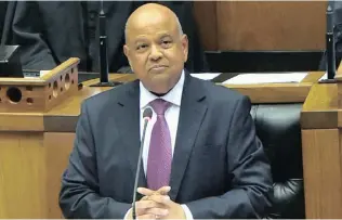  ?? PHOTO: KOPANO TLAPE GCIS ?? Finance Minister Pravin Gordhan delivers his 2017 budget speech in Parliament.