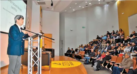  ?? ?? - Prueba. El encuentro es muestra del compromiso y de los avances de la Institució­n , expresó el rector Fernando León García.