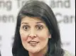  ??  ?? Nikki Haley