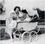  ??  ?? Earliest pic of Dave on four wheels with Mum