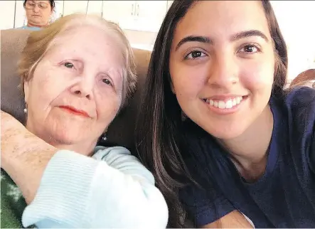  ?? ZUNY MEZA ?? Maria Piloto, 80, likes to “dance” in the car to Cuban music with her Papa Pal Zuny Meza, 23. Piloto’s daughter signed her up for the service.